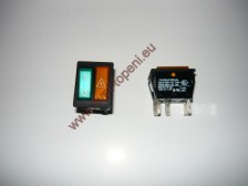 Vypínač zelený s oranžovou kontrolkou C 5430A/C5503 AL